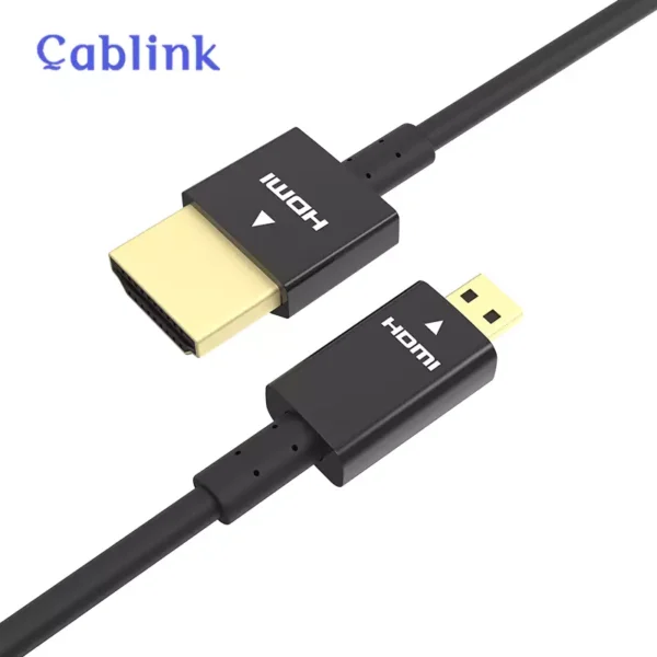 Cablink Micro Hdmi to Hdmi Cable V14 4k Hd Cord 15 Meter