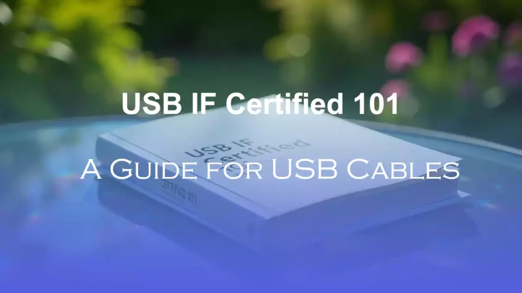 Usb if Certified 101 a Guide for Usb Cables Usb if Certified 101 a Guide for Usb Cables